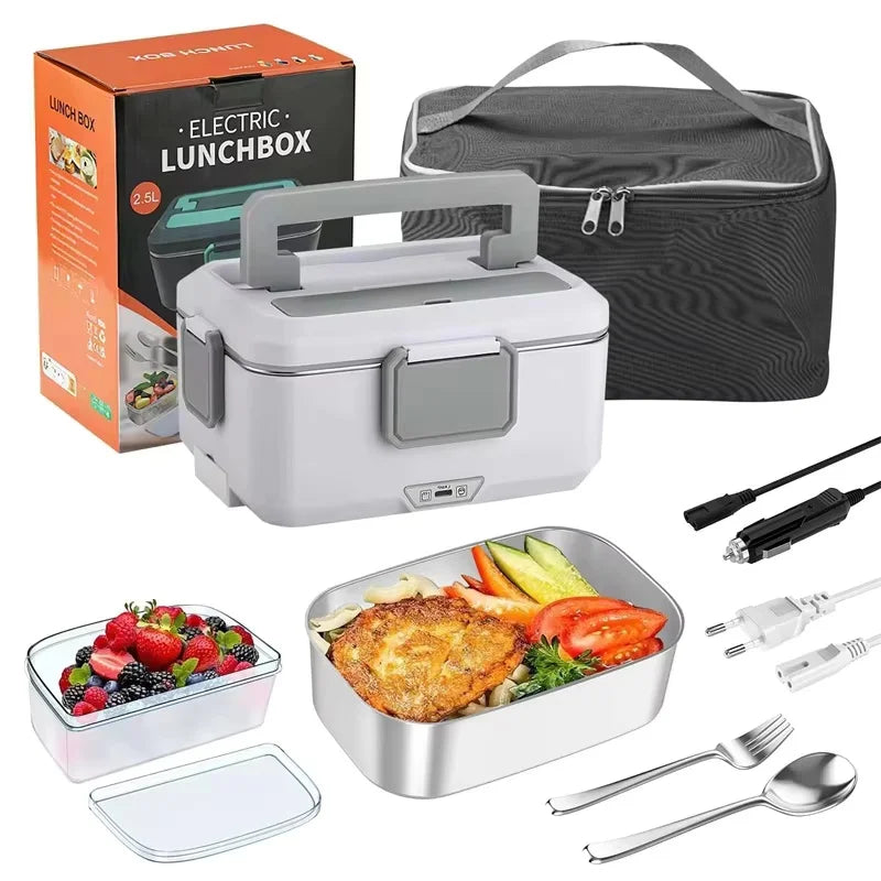 2 w 1 Elektryczny Podgrzewany Pojemnik na Lunch