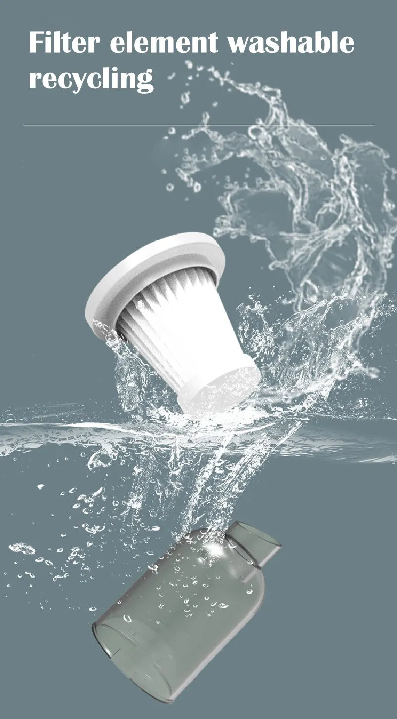 Bezprzewodowy odkurzacz samochodowy 9000Pa USB, 1200mAh – przenośny mini odkurzacz do czyszczenia na sucho i mokro do auta i domu