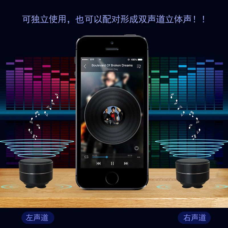 Bezprzewodowy głośnik przewodnictwa kostnego z przyssawką – TWS Hi-Fi, wzmocniony bas, przenośny głośnik rezonansowy